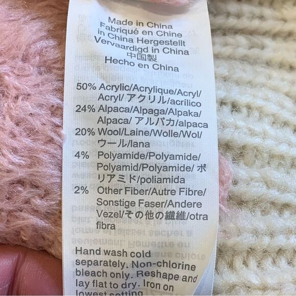 J Crew Slouchy Color Block Tunic Sweater Size Large - Picture 6 of 9